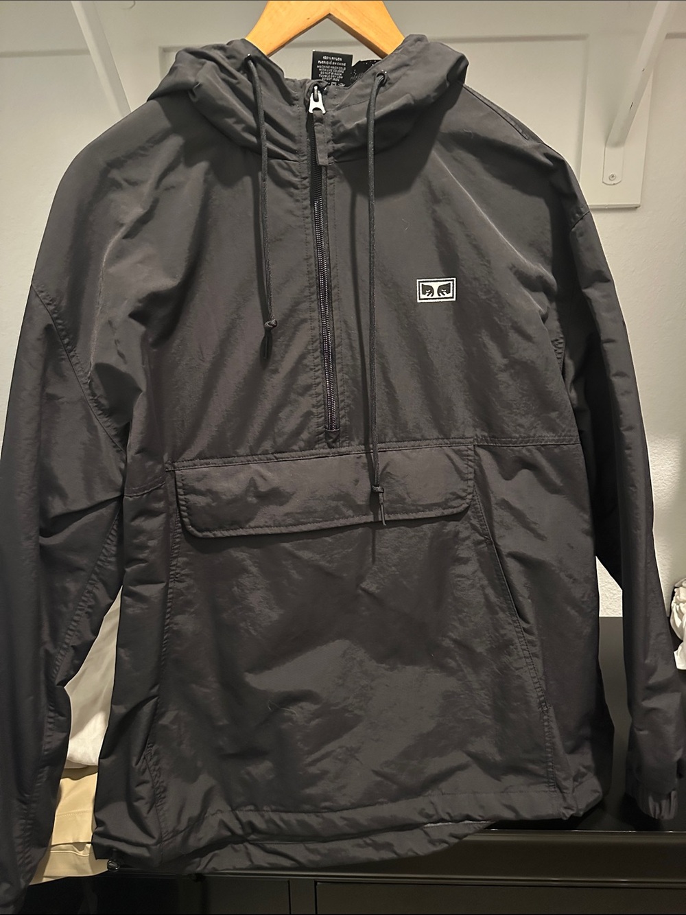 OBEY Men’s Black Windbreaker